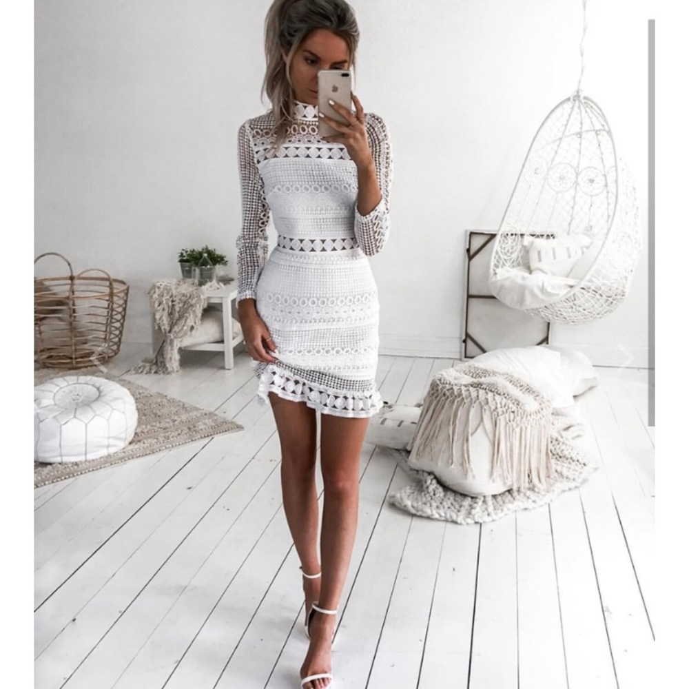 NWT White Lace Dress